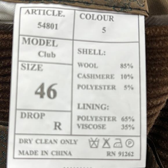 Mantoni ITALIAN Wool and Cashmere Blend Jacket Size 46 EU - Picture 8 of 9